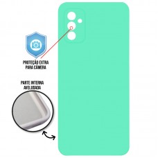Capa para Samsung Galaxy M52 5G - Case Silicone Cover Protector Verde Claro